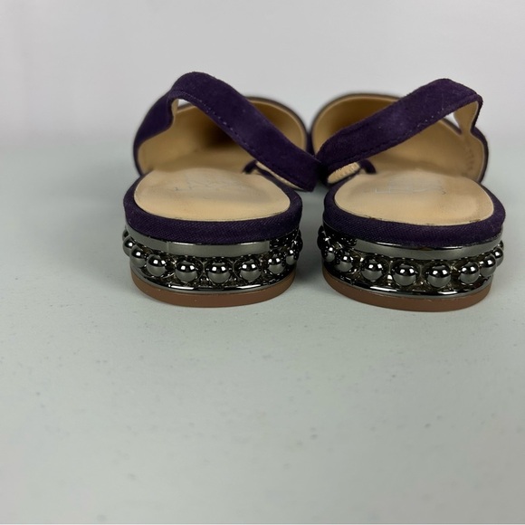 Franco Sarto Savanne Upper Leather Slingback Pointed Toe Shoes Size 8 - Picture 4 of 8